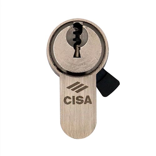 Циліндр половинка CISA C3000 40 (30*10) нікель матовий 5 ключів - Фото №4
