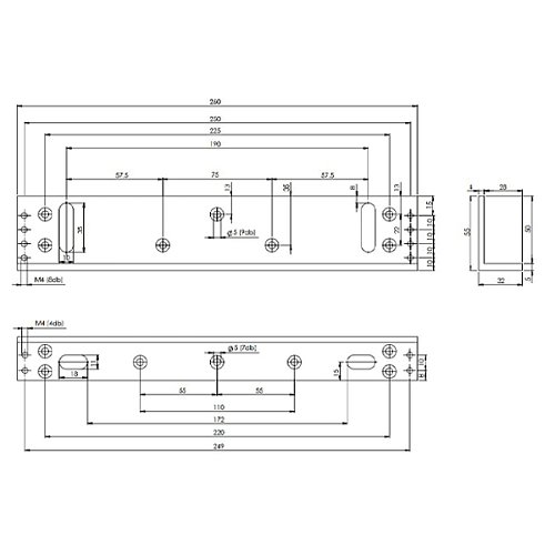 Кронштейн Yli Electronic MBK-350NZL монтажний для системи контролю доступу - Фото №4