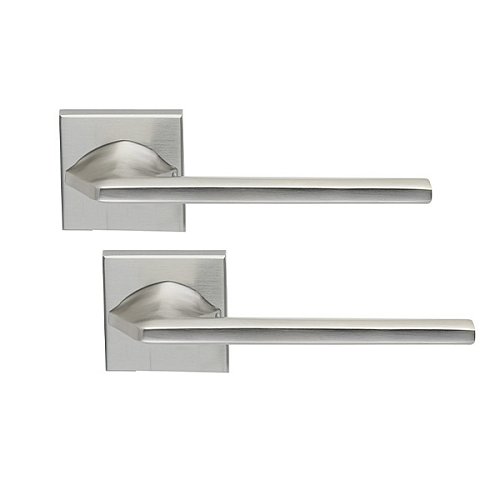 Ручки на розеті ILAVIO 2406 (1053-1102) хром матовий - Фото №1