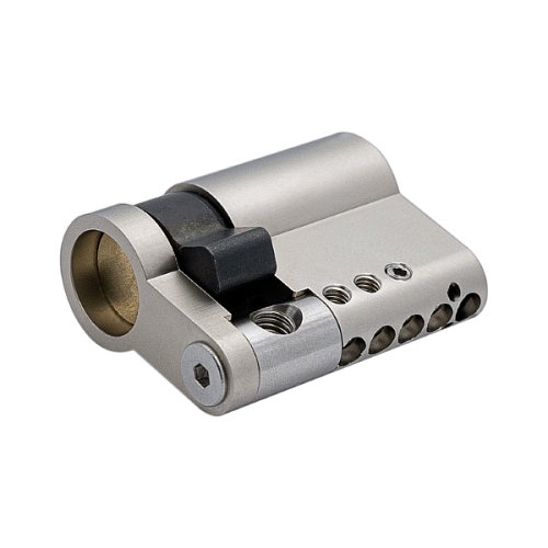 Циліндр половинка ABARO P600 (модульний) 41 (31*10) Ni нікель сатин 5 ключів - Фото №6