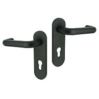 Ручки противопожарные MARVON SP1 с пружиной нажимная черный матовый