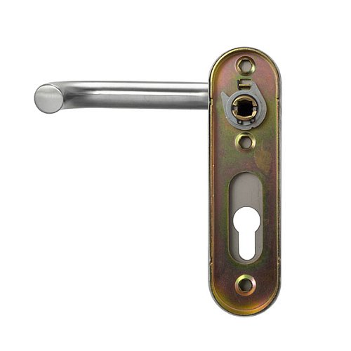 Ручки противопожарные на планке SANTOS B002SS 72 мм нержавеющая сталь. - Фото №2