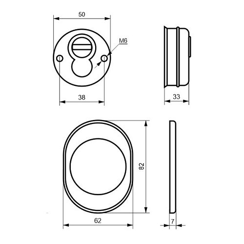 Протектор AZZI FAUSTO F23 Antitubo Widia 33 мм матовый хром - Фото №5