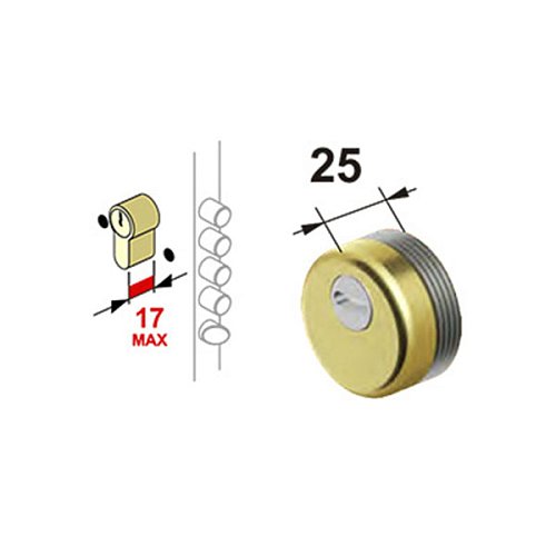 Протектор DISEC SFERIK BDS16 25 мм + накладка DISEC КТ038 хром полированный - Фото №7