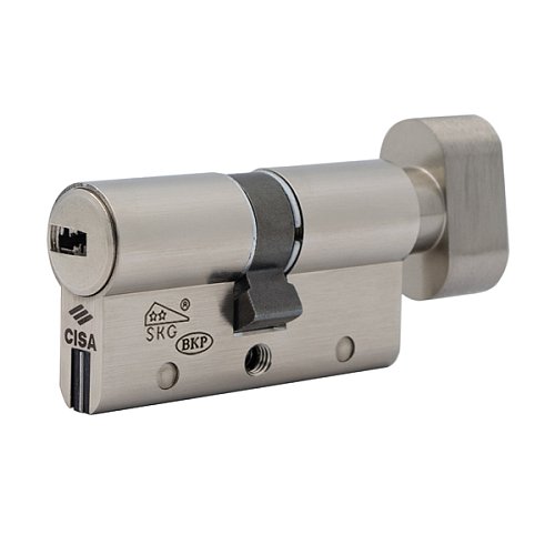 Цилиндр CISA AP4 S 70T (35*35T) никель матовый 5 ключей - Фото №2