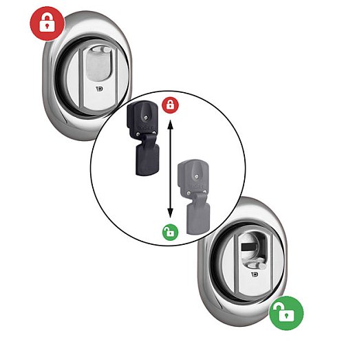 Протектор магнитный DISEC 4GN2MB 25 мм хром полированный - Фото №3