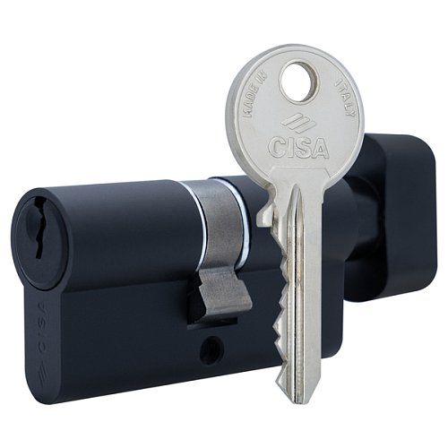 Циліндр CISA C2000 70T (35*35T) чорний 3 ключі - Фото №1