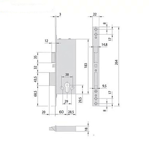 Электромеханический замок CISA 12011.60 (BS60мм) - Фото №10