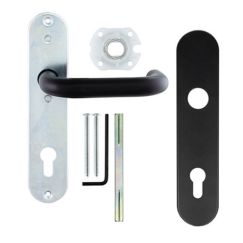 Ручка противопожарная на планке TESA SDF32EXNE 85 мм черная - Фото №4