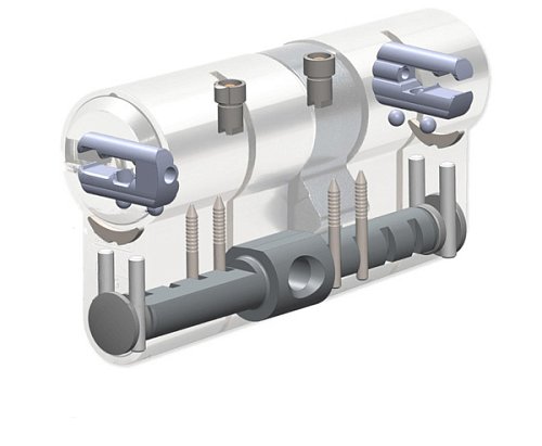 Цилиндр ABUS Bravus 3500 MX Magnet (модульный) 110T (60*50T) никель сатин - Фото №11