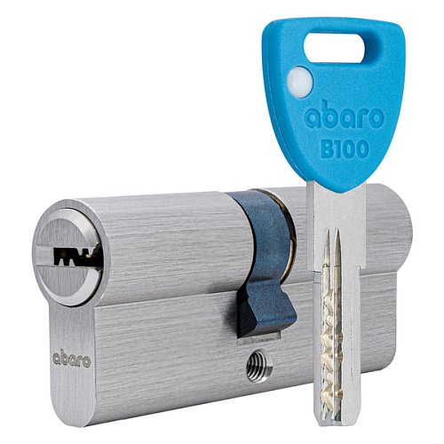 Циліндр ABARO B100 120 (60*60) Ni нікель сатин 5 ключів - Фото №1