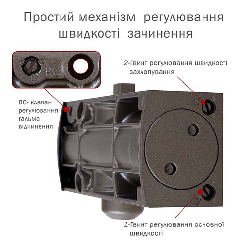 Дотягувач RYOBI D-1200P(U) BC UNIV до 80кг Бронза Металік - Фото №6