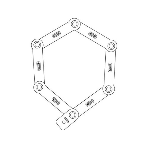 Замок для велосипеда ABUS 5700K/80 Bordo uGrip 80 см 2 ключа Black чорний - Фото №6