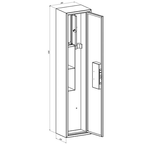 Сейф для оружия FEROCON Е-125К1 - Фото №4
