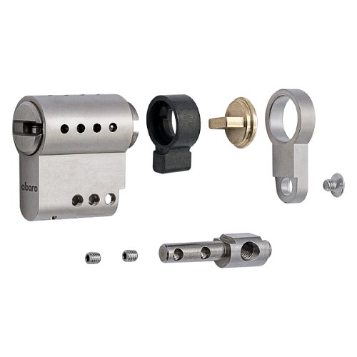 Циліндр половинка ABARO P600 (модульний) 46 (36*10) Ni нікель сатин 5 ключів - Фото №13