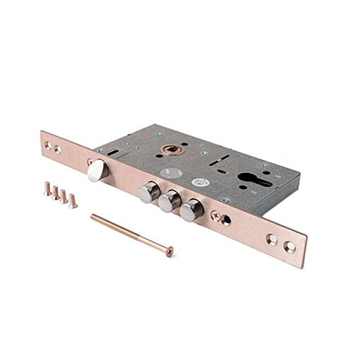 Механізм замка APECS T-52 (BS60*85мм) NI нікель - Фото №2