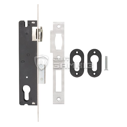 Механізм замка SANTOS 720 бочка (BS25мм, 22мм) матовий хром - Фото №4