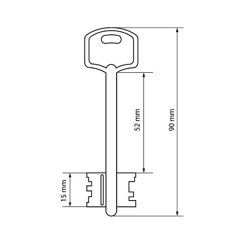 Механизм замка CLASS 1001 (BS50мм) CP хром - Фото №5