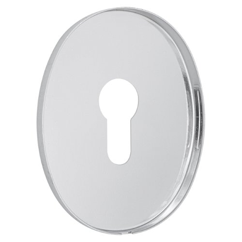 Накладка на серцевину AZZI FAUSTO MY/85X70/CL овальна широка хром полірований - Фото №2