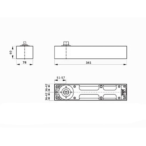 Доводчик напольный DORMA BTS80 EN3/4/6 HO с фиксацией до 300 кг - Фото №2