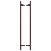 Ручки скобы ABARO Sydney 45° L:1200 X:1000 W:40*20mm SS 304 коричневый RAL 8017 (комплект)