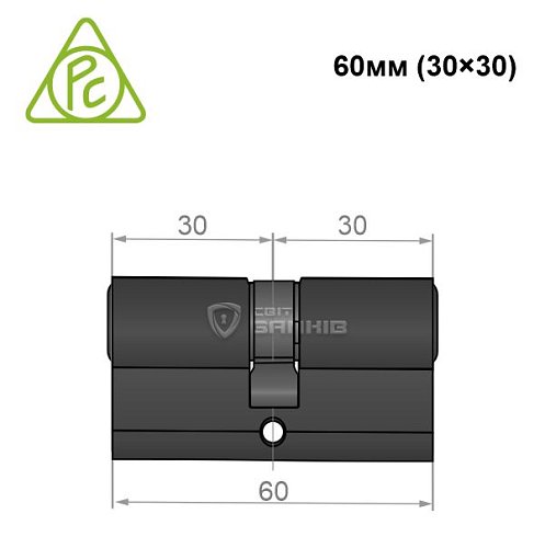Цилиндр CORTELLEZZI PRIMO 116 60 (30*30) черный - Фото №5