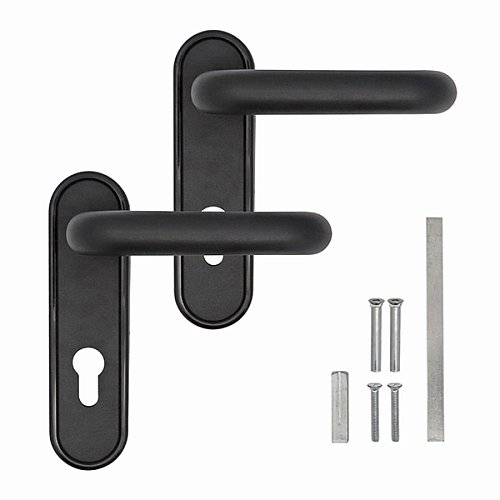 Ручки протипожежні на планці CISA 07070.26 натискна-натискна 72 мм чорний - Фото №5