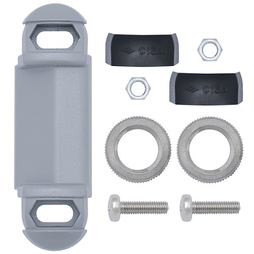 Ответная планка CISA 07072.31 для алюминиевых дверей регулируемая серый - Фото №3