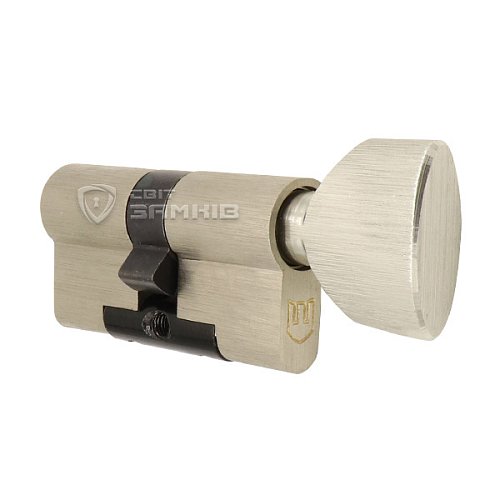 Цилиндр SHERLOCK HK 85T (40*45T) никель сатин - Фото №3