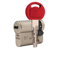 Циліндр половинка CISA Astral Tekno PRO 40 (30*10) нікель матовий 5 ключів