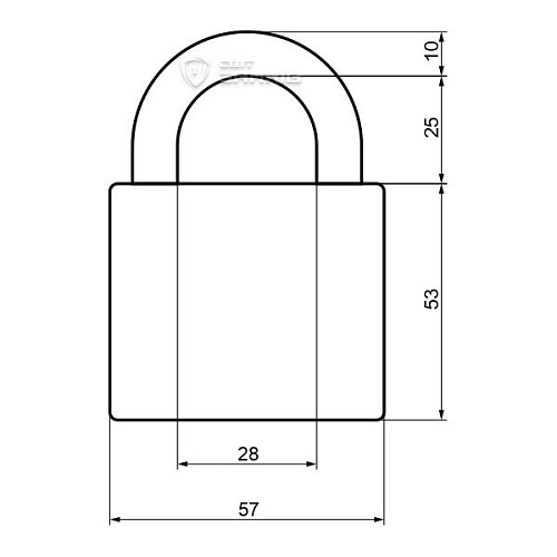 Замок навісний ABLOY PL340 Sentry (2 ключа) - Фото №6