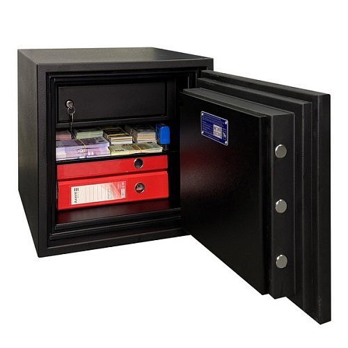 Сейф вогнестійкий GRIFFON FRS.45.E BLACK - Фото №9