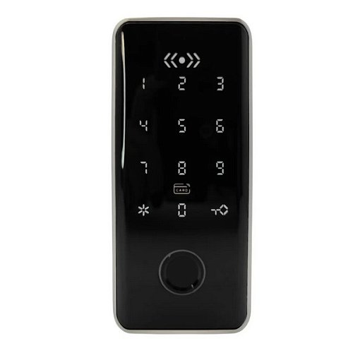 Замок меблевий PES Office 6 електронний кодовий сірий - Фото №1