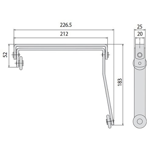 Координатор закрывания CISA 07084.10 для двухстворчатых дверей - Фото №8