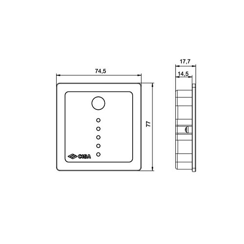 Внутрішня кнопка CISA 06525.51.0.L8 для замків серії MyEvo алюміній - Фото №6