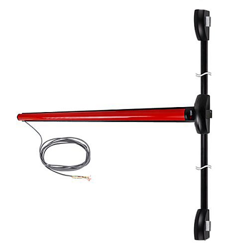 Антипаника накладная CISA eFAST 59851.10 2-точечная электромоторная красная/черная - Фото №1