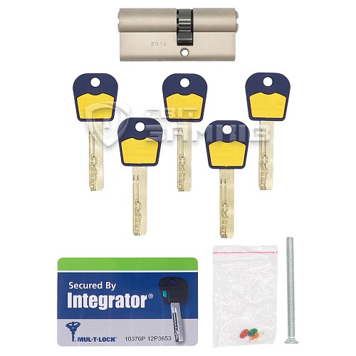 Циліндр MUL-T-LOCK Integrator 80 (40*40) нікель сатин - Фото №4