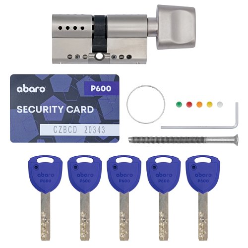 Циліндр ABARO P600 (модульний) 62T (31*31T) Ni нікель сатин 5 ключів - Фото №14