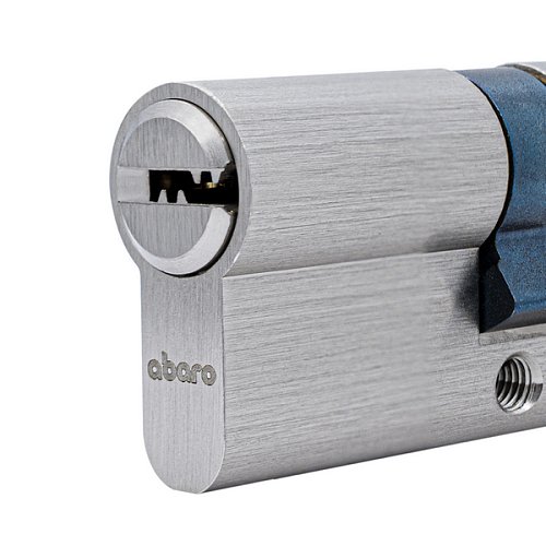 Циліндр ABARO B100 90 (45*45) Ni нікель сатин 5 ключів - Фото №5