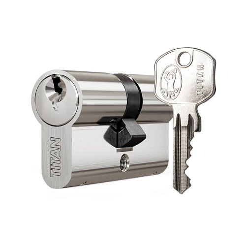 Циліндр TITAN K1 A 70 (35*35) нікель сатин - Фото №1