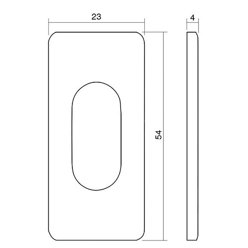Накладка на сердцевину CISA 06027.01.0 для замков 14020 - Фото №2