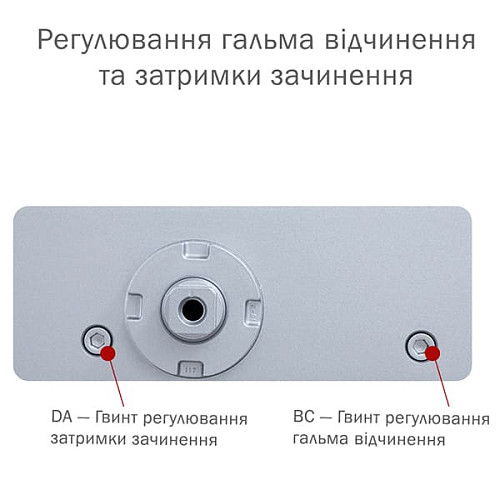 Дотягувач RYOBI DS-3550 BC/DA STD HO з фіксацією до 100кг Сірий - Фото №5