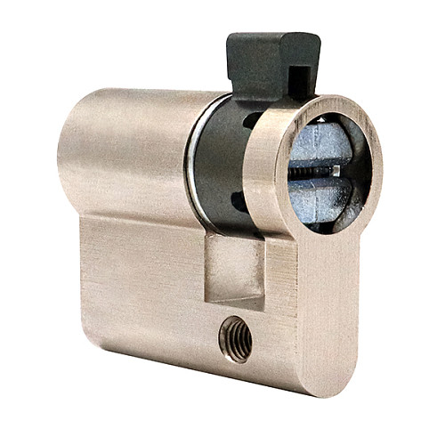 Циліндр половинка CISA C2000 53 (43*10) нікель матовий 3 ключі - Фото №8