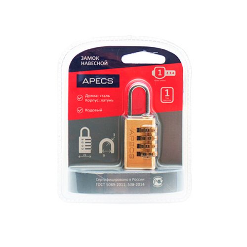 Замок навісний APECS PDB-40-21-code  - Фото №2