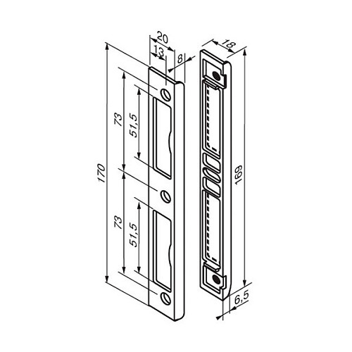 Обратная планка ABLOY 4669 CR - Фото №4