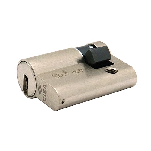 Циліндр половинка CISA AP4 S 40 (30*10) нікель матовий 5 ключів - Фото №3