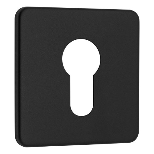 Накладка на серцевину AZZI FAUSTO MY/QSLIM/NO квадратна чорний матовий - Фото №1