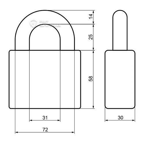 Замок навісний ABLOY PL350 Protec (2 ключа) - Фото №6