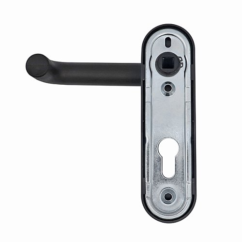 Ручки противопожарные на планке CISA 07070.26 нажимная-нажимная чёрный - Фото №2