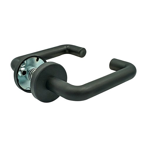 Ручки протипожежні на розеті MARVON Rosetta чорний матовий - Фото №2